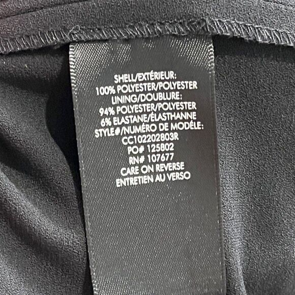 Alice Olivia Cara Jumpsuit 0 Black Cutout Crepe Pleated Sleeveless Wide Leg Fall - Picture 9 of 16